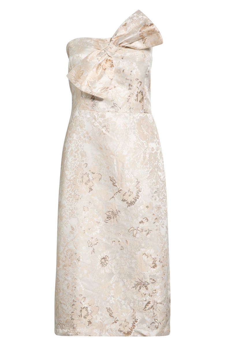 SUGARLIPS Lola Jacquard Strapless Dress, Alternate, color, Champagne