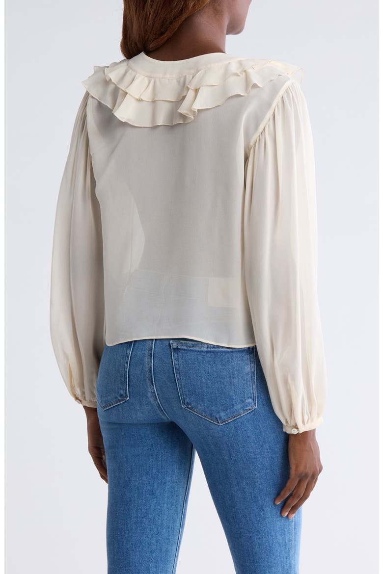 Gemelli Silk Top, Alternate, color, OYSTER WHITE