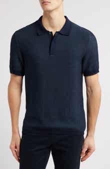 Robert Barakett Barley Short Sleeve Cotton Polo Sweater