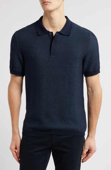 Robert Barakett Barley Short Sleeve Cotton Polo Sweater