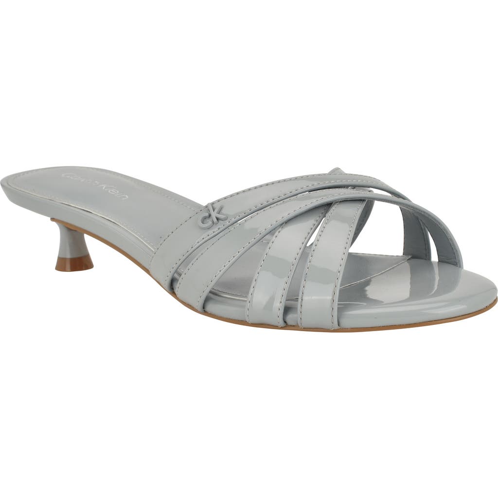 CALVIN KLEIN CALVIN KLEIN GABBIE KITTEN HEEL SLIDE SANDAL
