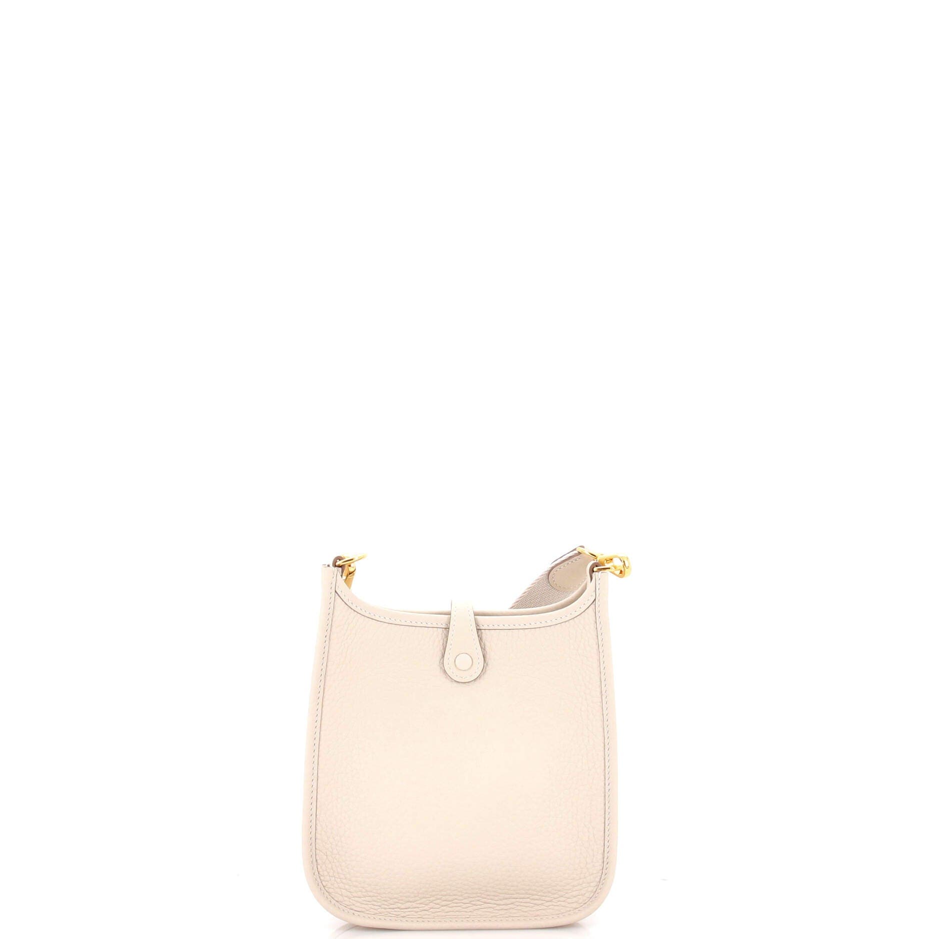 Pre-Owned Hermes Evelyne Bag Gen III Clemence TPM, Alternate, color, Craie