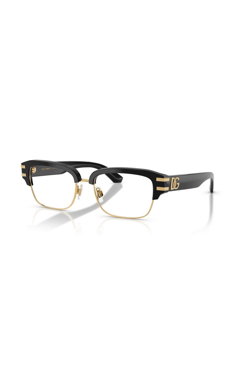 54mm Square optical glasses, Main, color, Black
