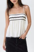 MANGO TEEN Studded Stretch Cotton Denim Miniskirt