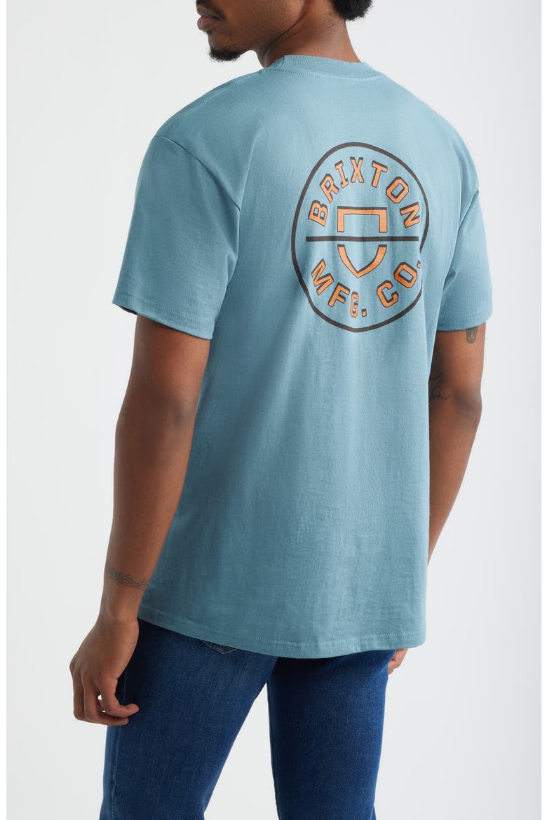 Crest Cotton Graphic T-Shirt, Alternate, color, OCEAN BREEZE/ BLACK/ RUST