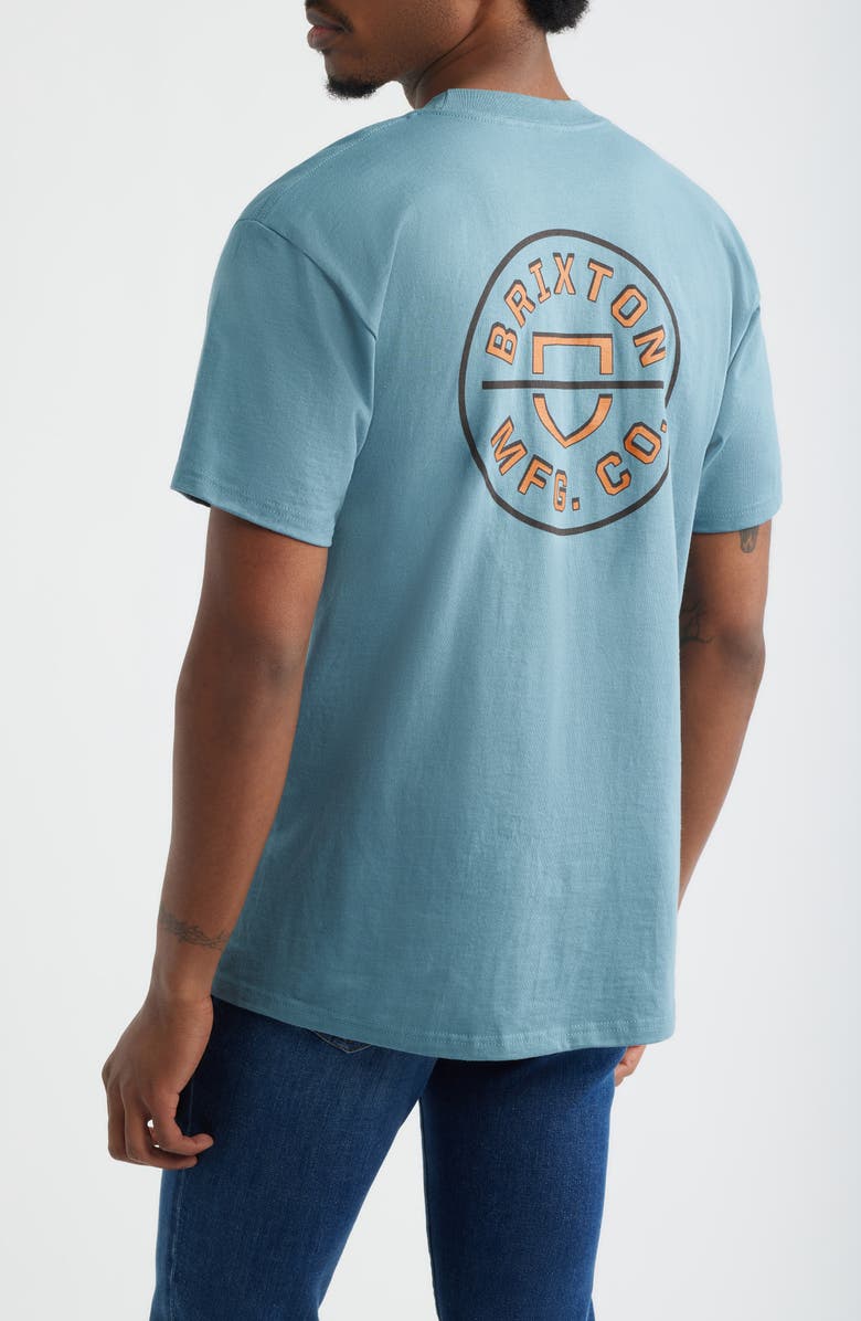 Brixton Crest Cotton Graphic T-Shirt, Alternate, color, 