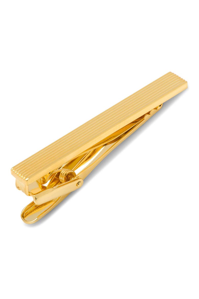 Ox and Bull Trading Co. Pinstripe Tie Clip, Main, color, GOLD