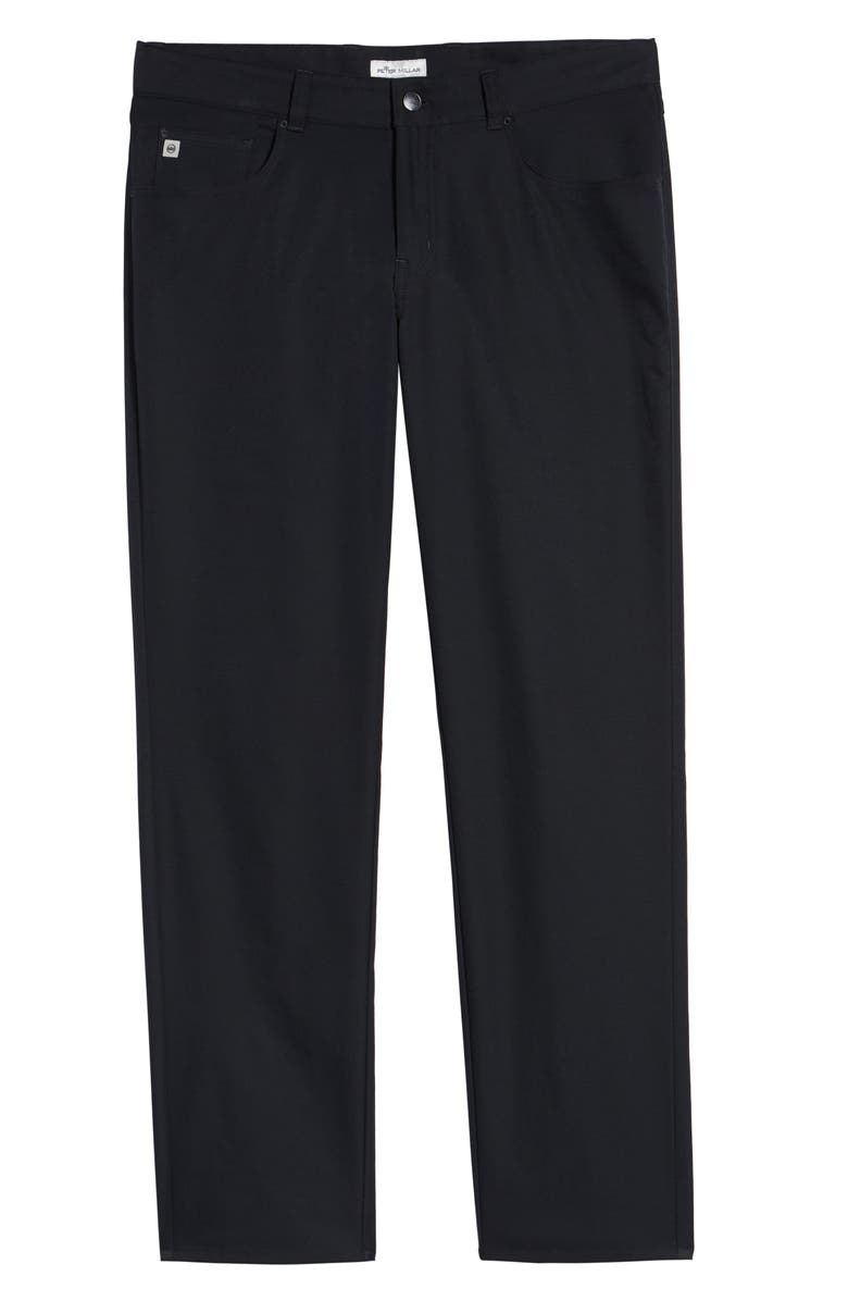Peter Millar Regular Fit Performance Pants, Alternate, color, Black