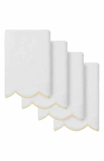 Scallop 4-Piece Hand Towel Set