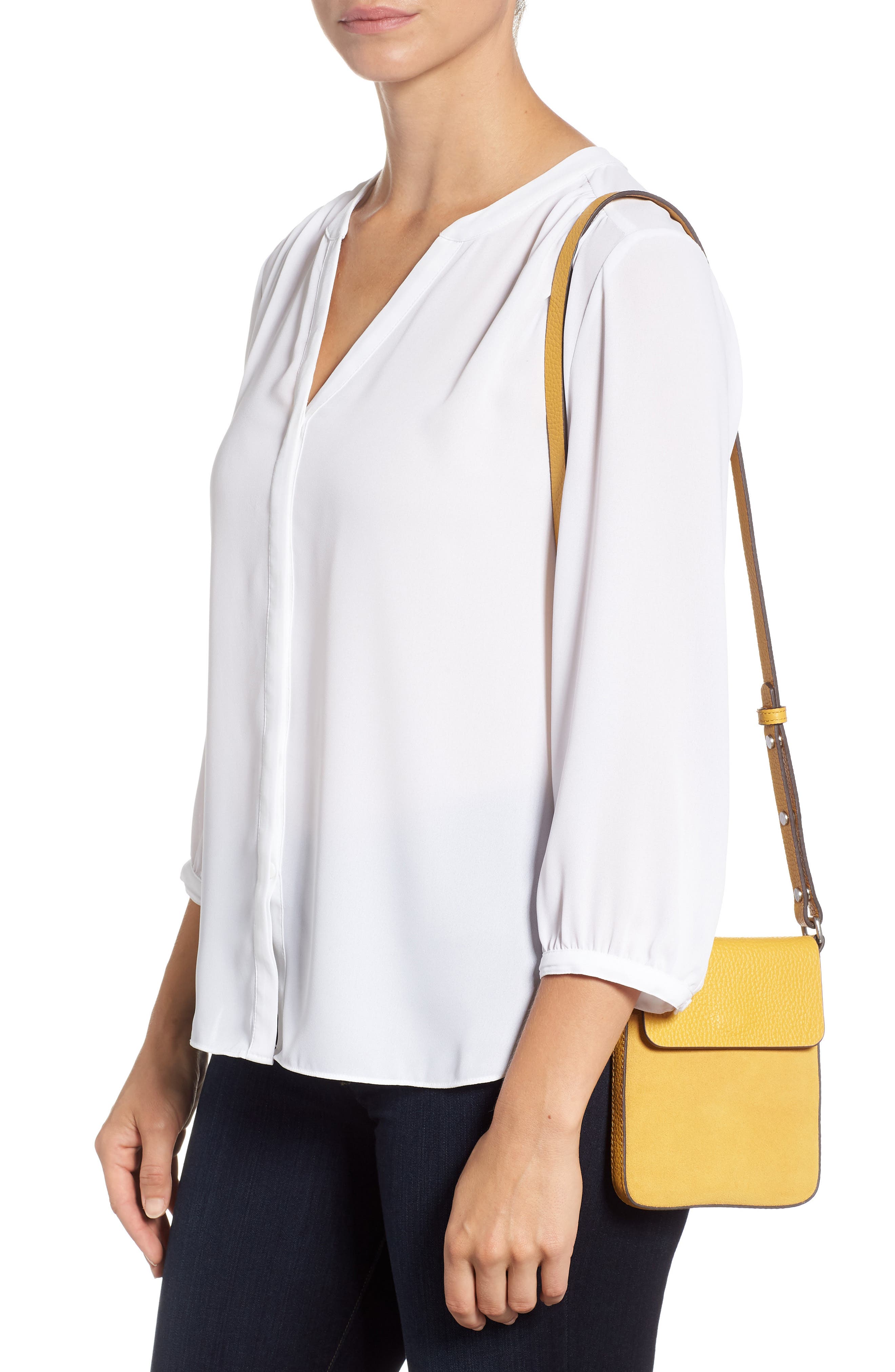 Treasure & Bond Madison Leather Crossbody Bag, Alternate, color, 