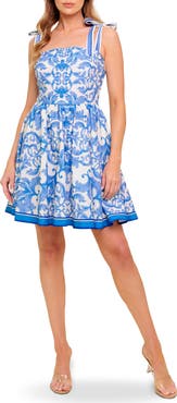 FLYING TOMATO Print Minidress