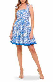 FLYING TOMATO Print Minidress