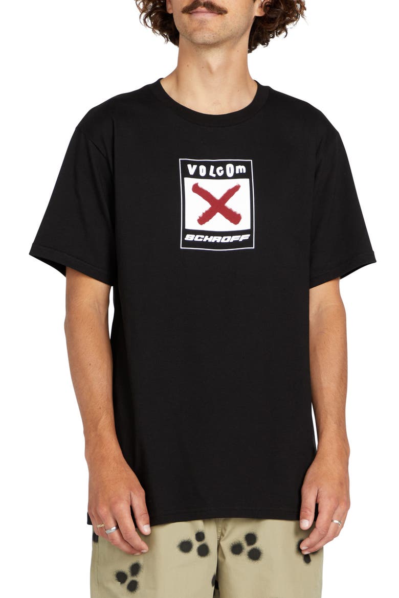 x Schroff Cotton Graphic T-Shirt, Main, color, BLACK