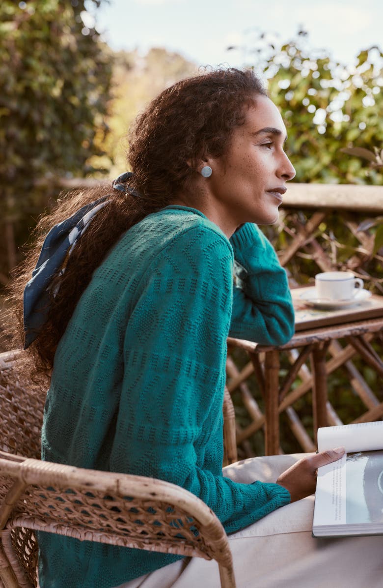 Seasalt Cornwall Kinter Organic Cotton Crewneck Sweater, Alternate, color, Knit Melange Deep Dive