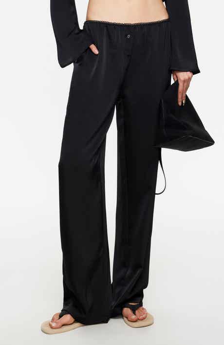 In Bloom Wide Leg Satin Pants