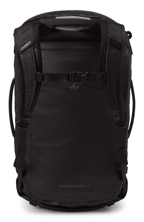 Osprey Transporter 40-liter Duffle Carry-on Luggage In Raven Black/black