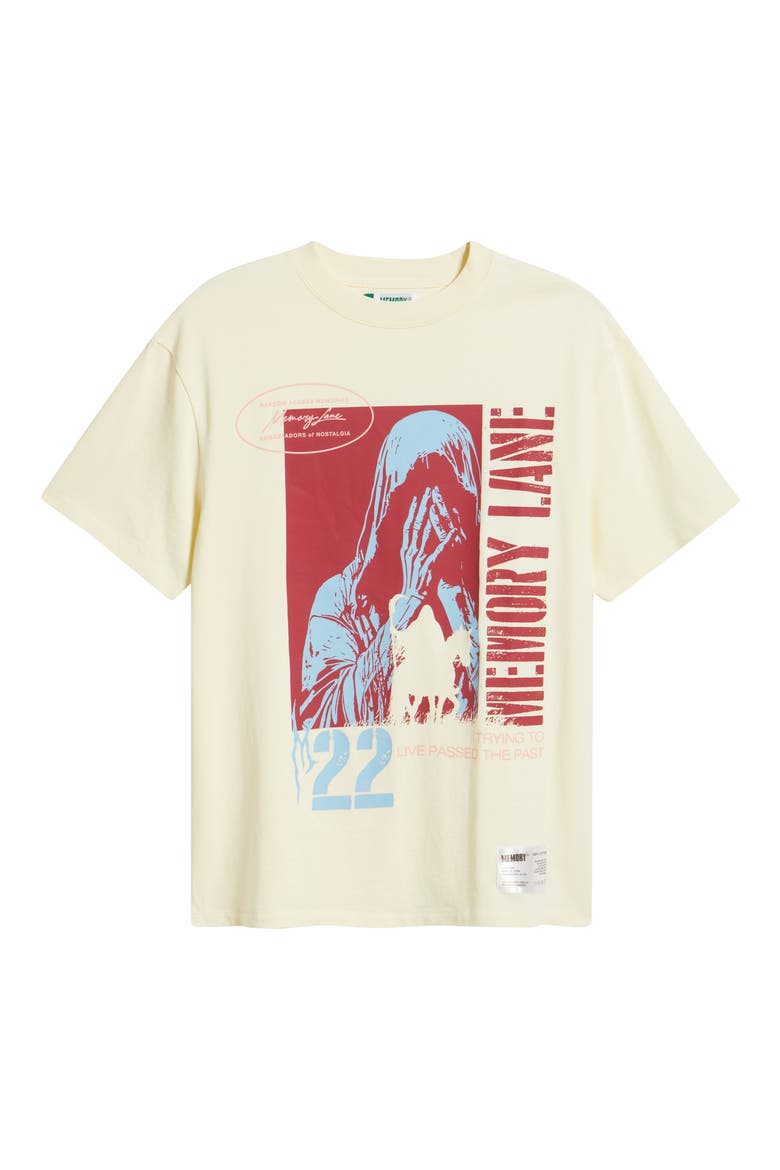 Runnin' Past Cotton Jersey Graphic T-Shirt, Alternate, color, OFF WHITE