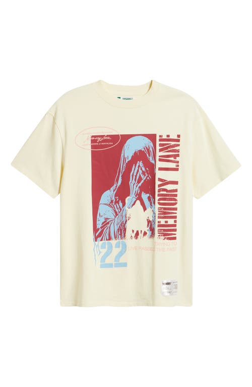 Memory Lane Runnin' Past Cotton Jersey Graphic T-shirt In White