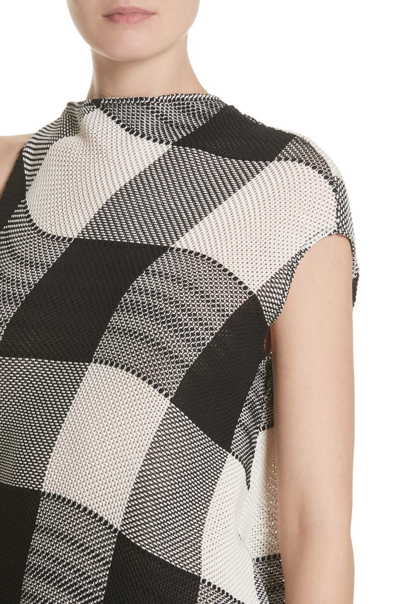 Marques’Almeida Marques'Almeida Asymmetrical Gingham Sheath Dress, Alternate, color, 