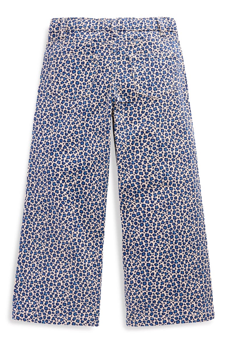 Kids' Leopard Print Wide Leg Jeans, Alternate, color, CALICO WHITE/ BLUE LEOPARD