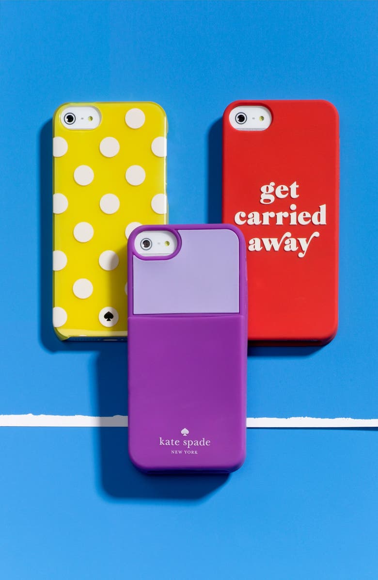 Kate Spade New York 'get carried away' iPhone 5 & 5S case, Alternate, color, 