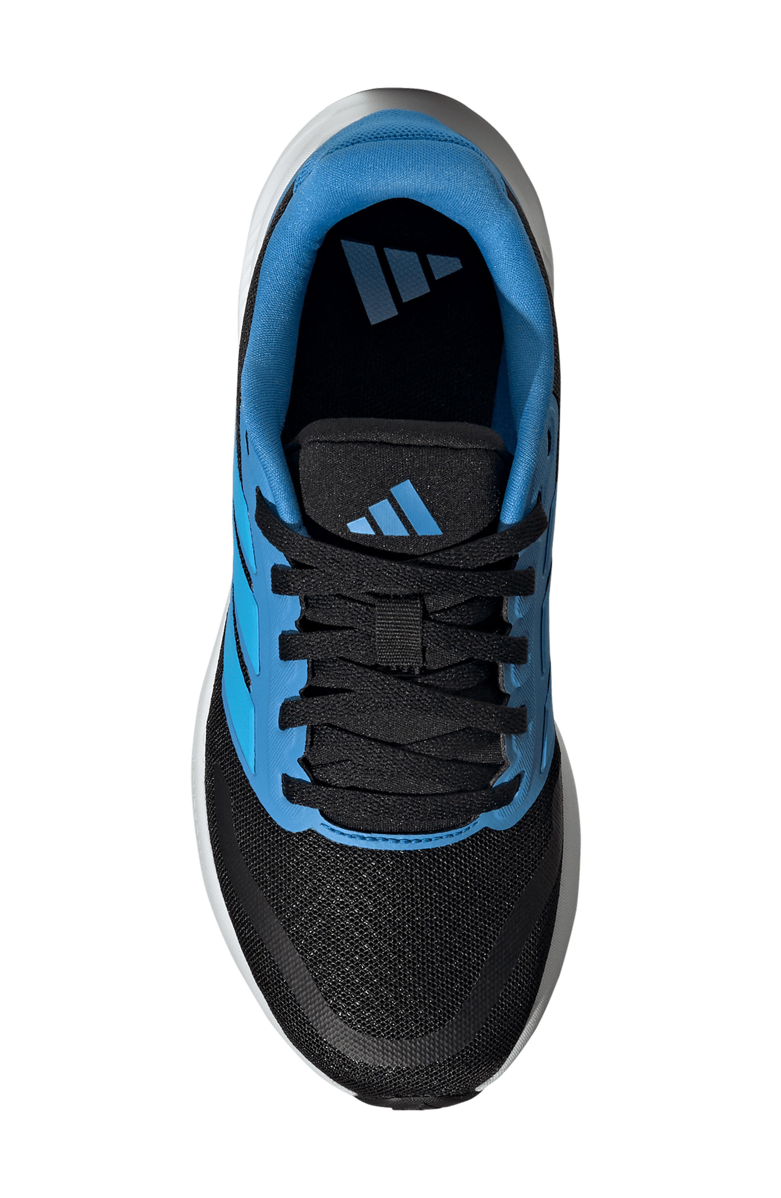 adidas Kids' Run Falcon 5 Running Shoe, Alternate, color, Black/ Aquamarine/ Ray Blue