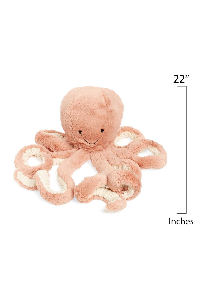 Medium Odell Octopus Stuffed Animal, Alternate, color, RUST