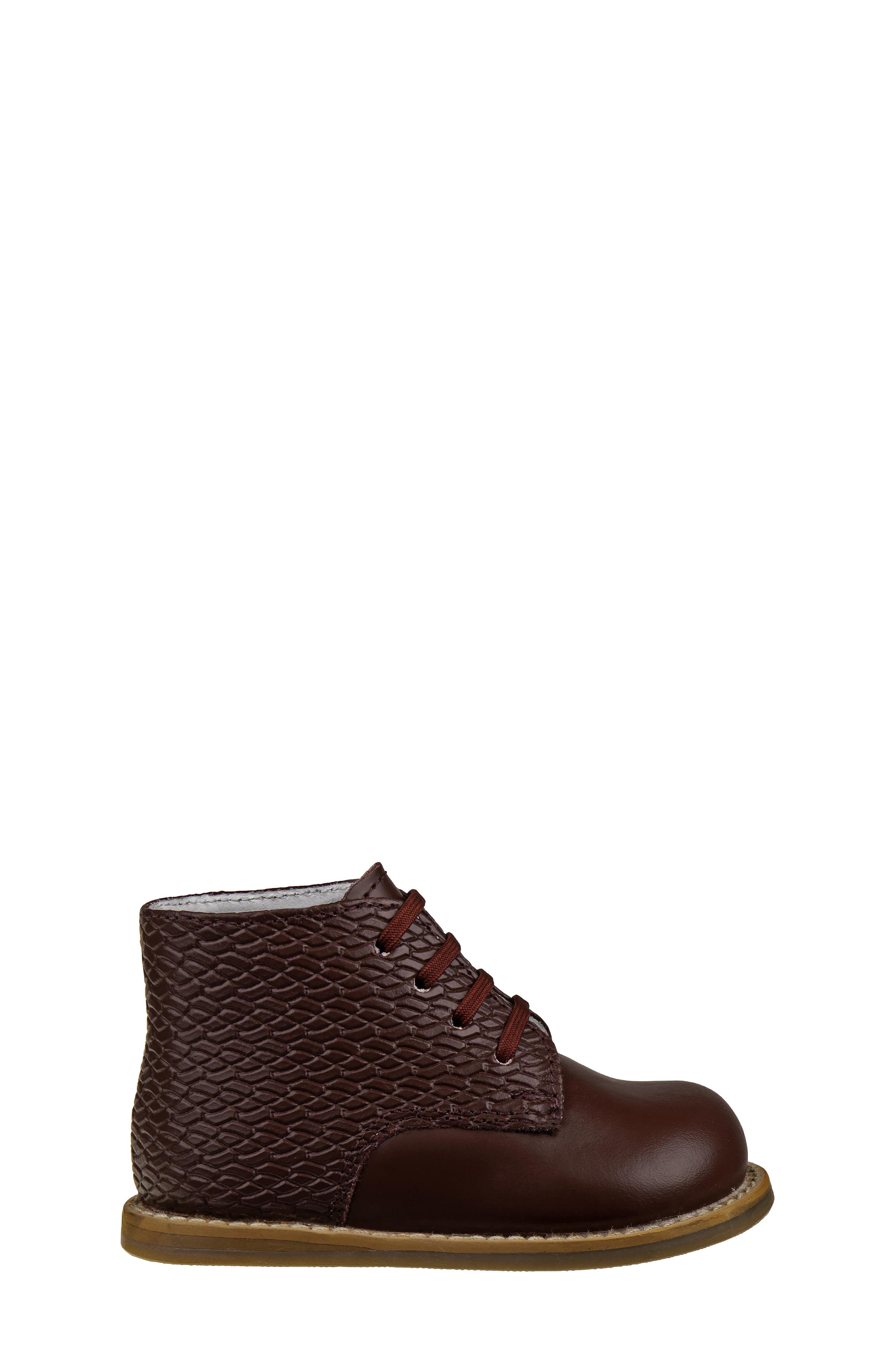 Kids' Logan Woven Walking Boot, Alternate, color, BURGUNDY WOVEN