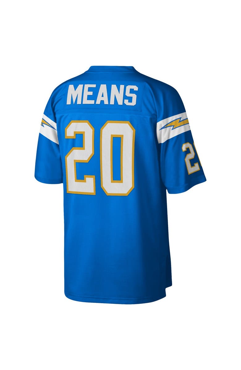 Mitchell & Ness Men's Mitchell & Ness Natrone Means Powder Blue Los Angeles Chargers Legacy Replica Jersey, Alternate, color, Powder Blue