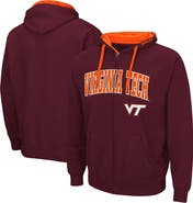 COLOSSEUM Men's Colosseum Maroon Virginia Tech Hokies Big & Tall Full-Zip Hoodie
