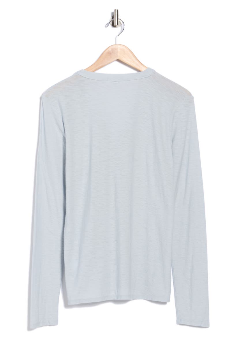 Long Sleeve Slub Jersey Henley, Alternate, color, GREY GLACIER