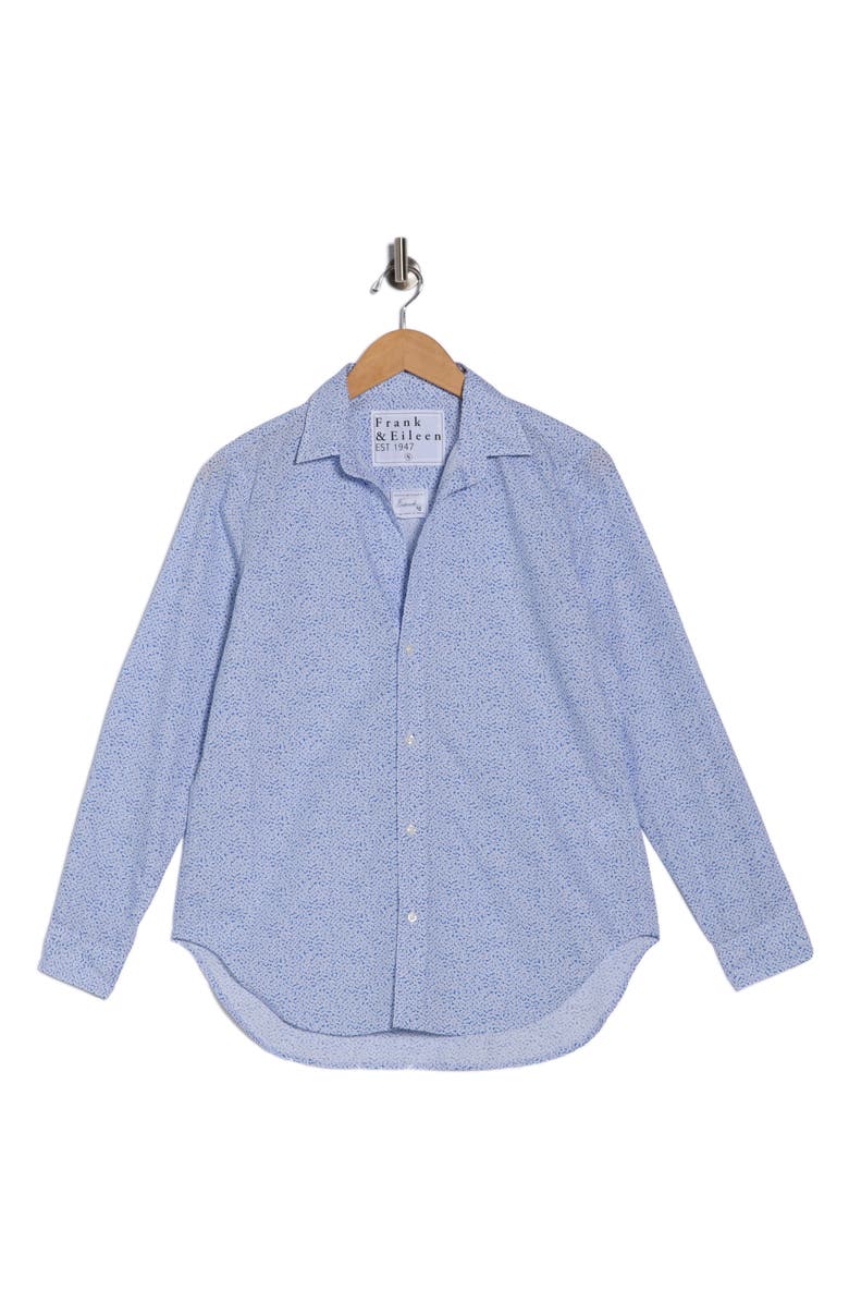Frank & Eileen Classic Cotton Button-Up Shirt, Alternate, color, Small Blue