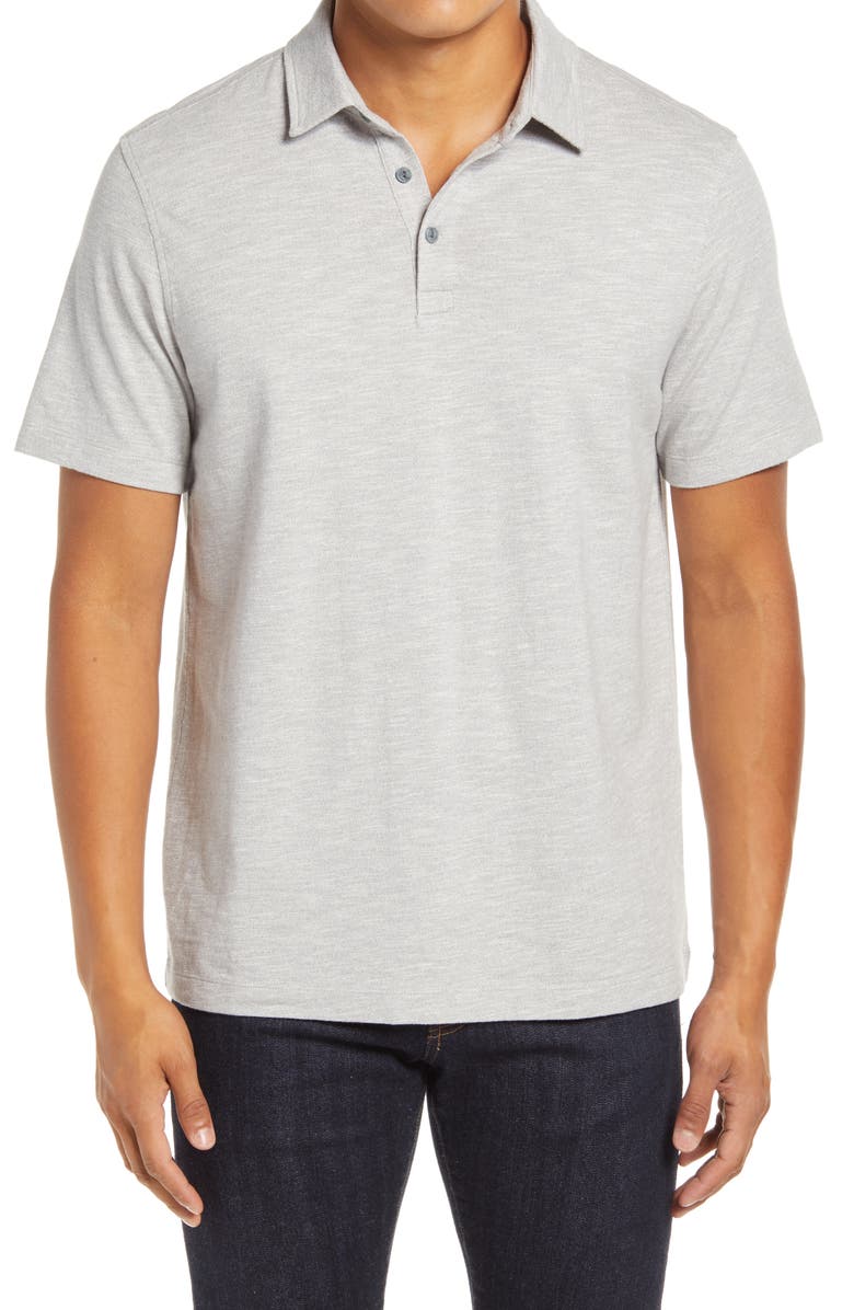 1901 Marled Short Sleeve Cotton Polo, Main, color,