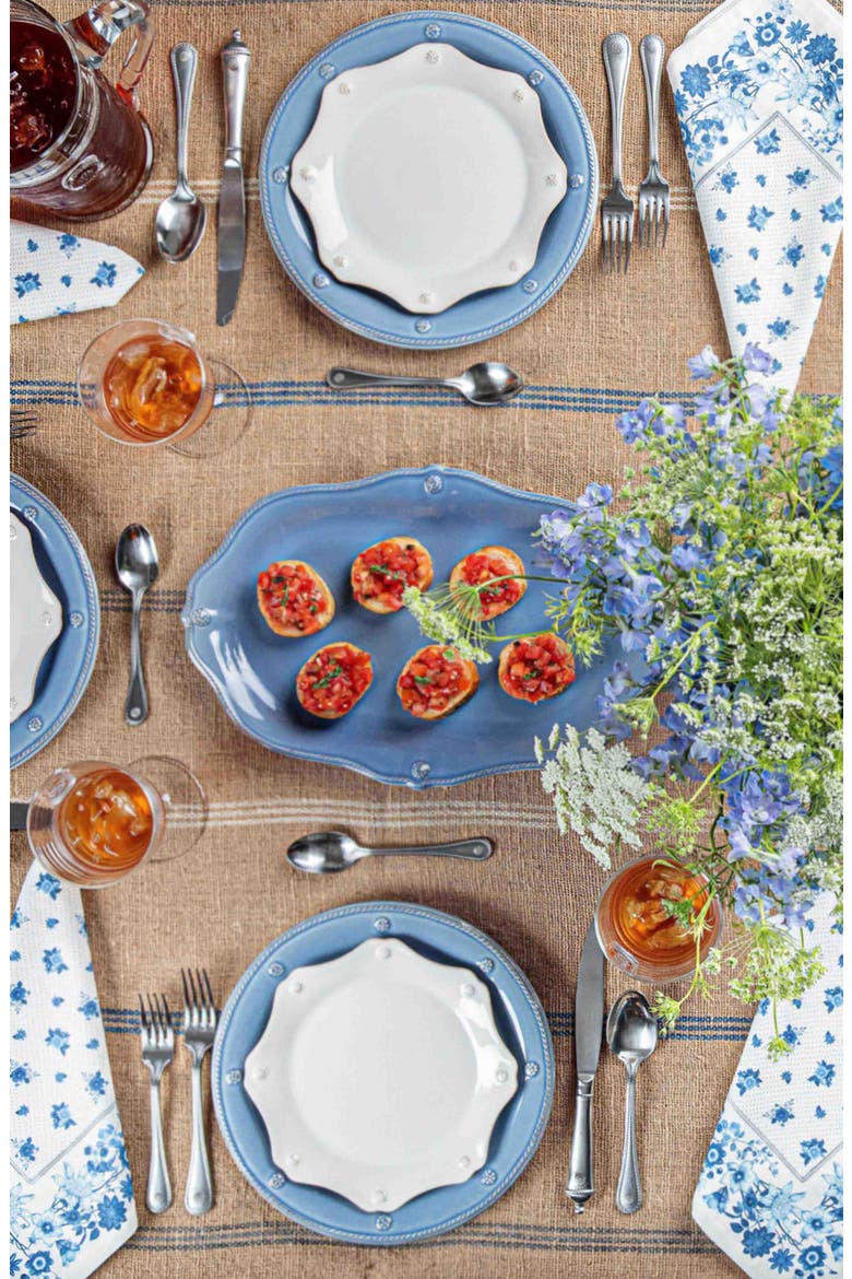 Berry & Thread Scalloped Platter, Alternate, color, CHAMBRAY