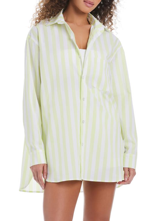 Sanctuary Oversize Beach Button-down Cover-up