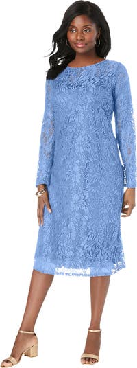 Jessica London Stretch Lace Shift Dress | Nordstrom