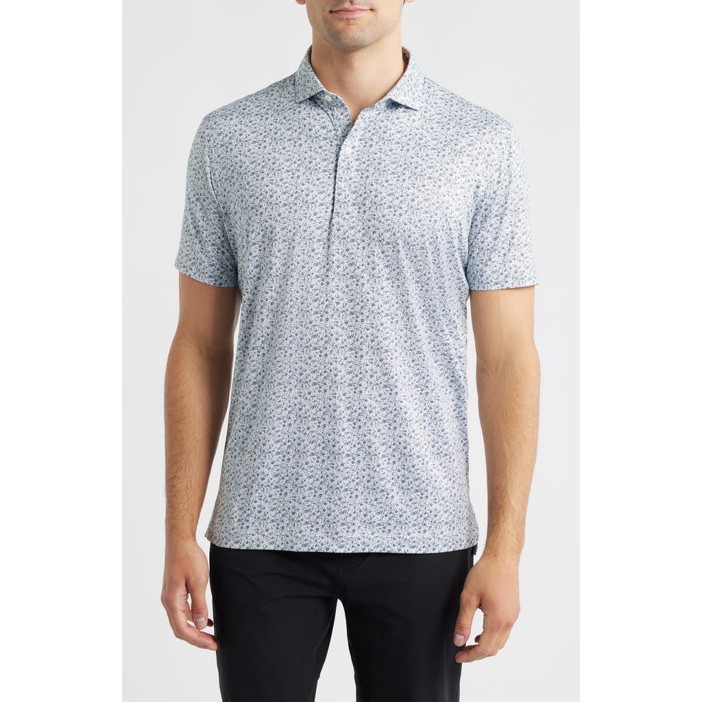 Johnnie-o Marietta Featherweight Prep-formance Jersey Polo In Blue