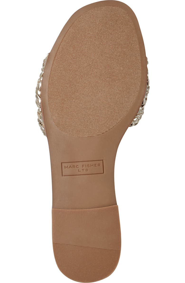 Marc Fisher LTD Vickee Slide Sandal, Alternate, color, Gold
