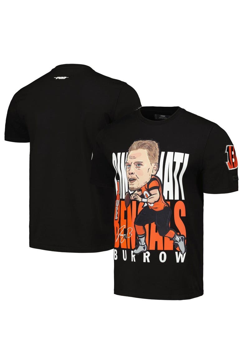 Men's Pro Standard Joe Burrow Black Cincinnati Bengals Avatar Remix Player Graphic T-Shirt, Main, color, Black