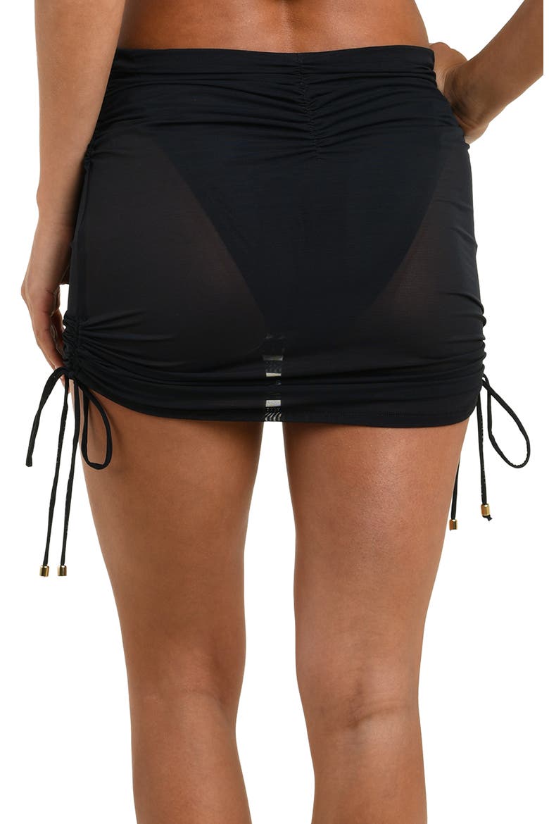 Maximal Mesh Cover-Up Miniskirt, Alternate, color, BLACK