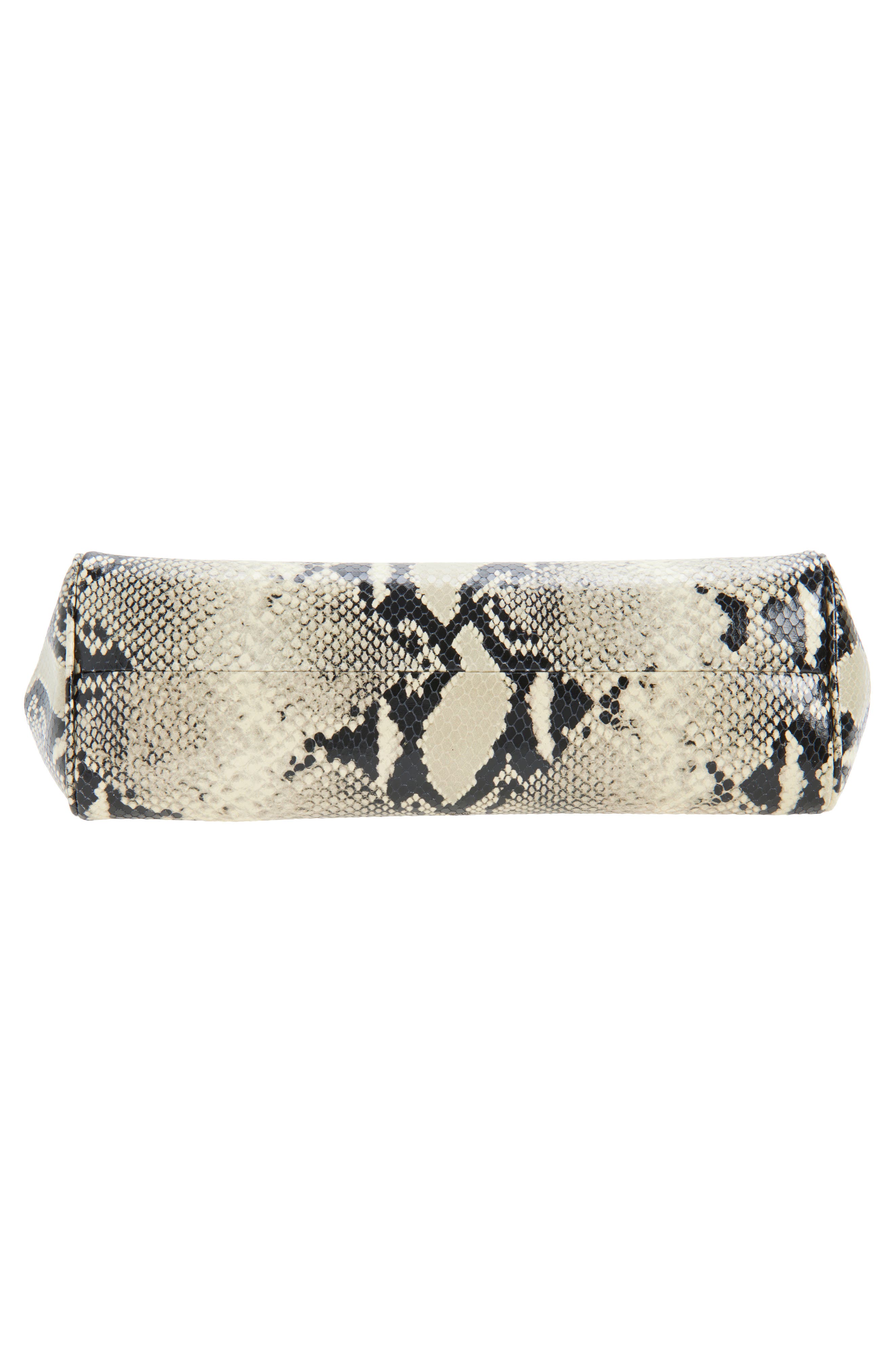Khaite Donna Snakeskin Embossed Evening Clutch, Alternate, color, 121 Natural