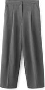 MANGO Pleated Straight Leg Pants