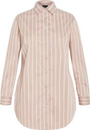 City Chic Celine Stripe Shirt