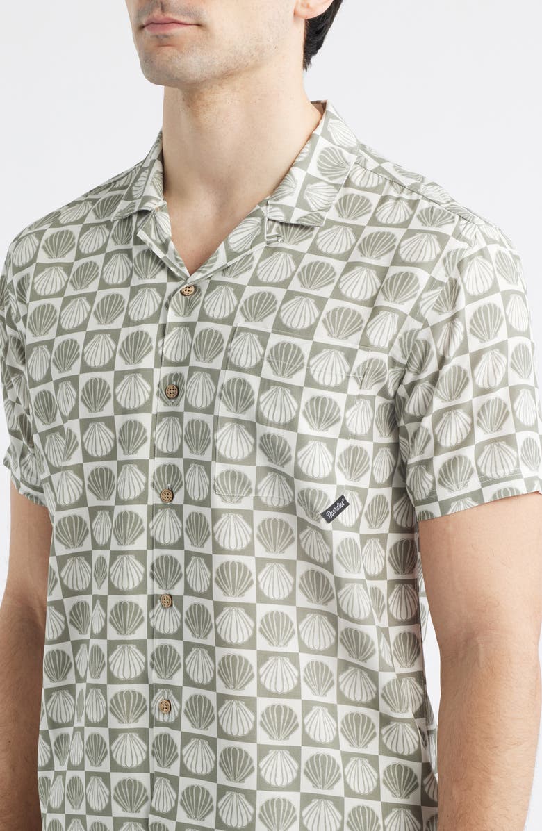 Boardies Seashell Print Camp Shirt, Alternate, color,