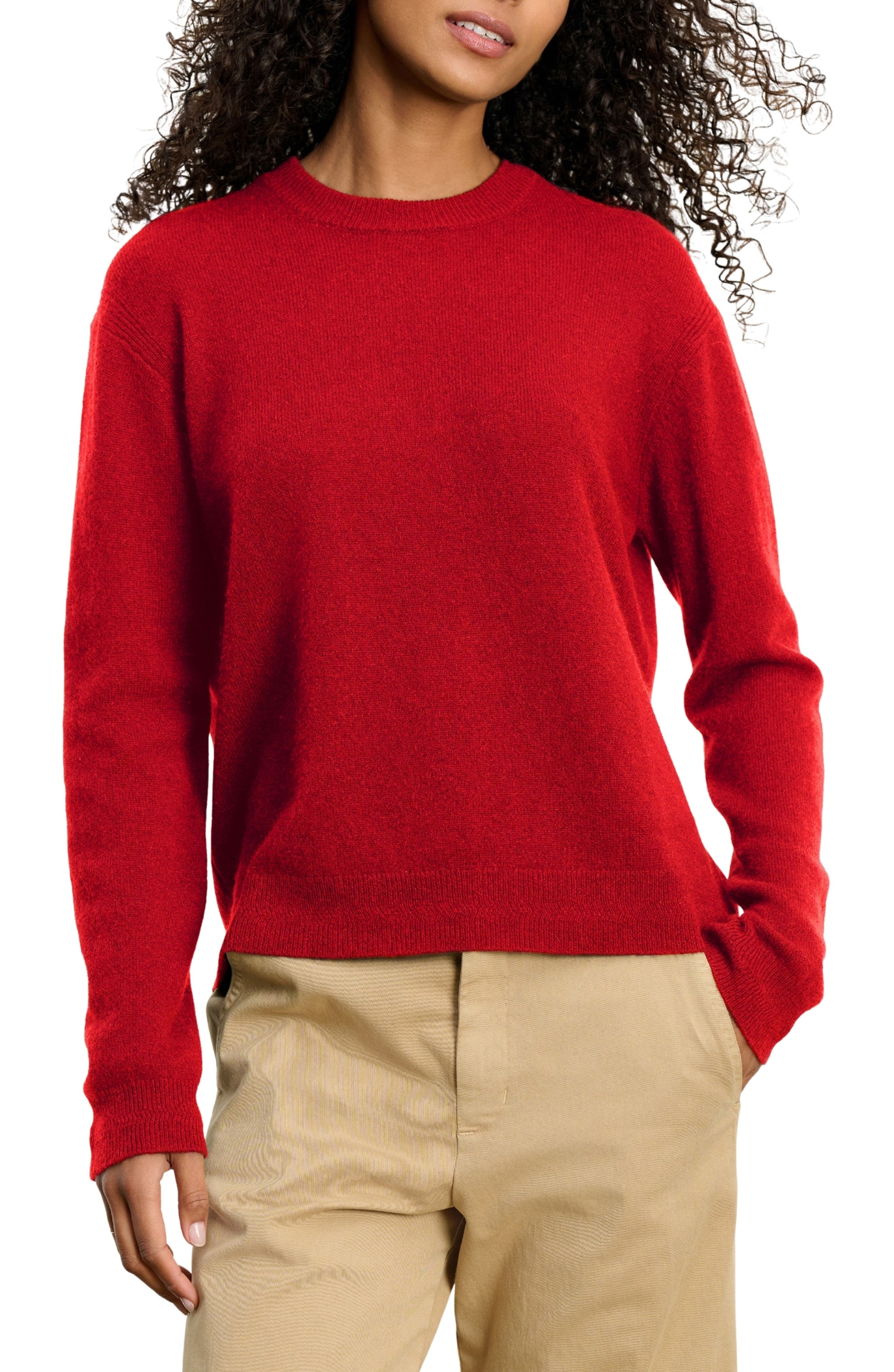 Crystal Cashmere Crewneck Sweater