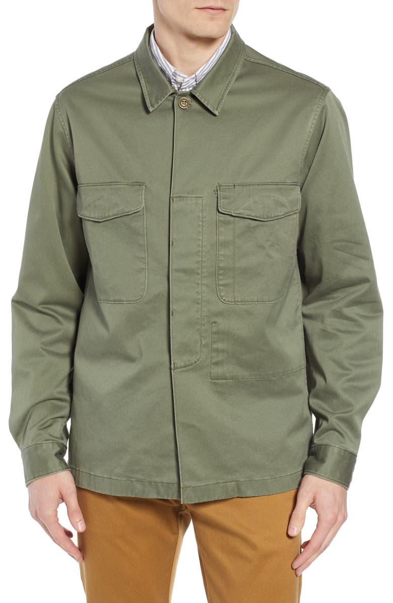J.Crew Regular Fit Military Shirt Jacket, Alternate, color,
