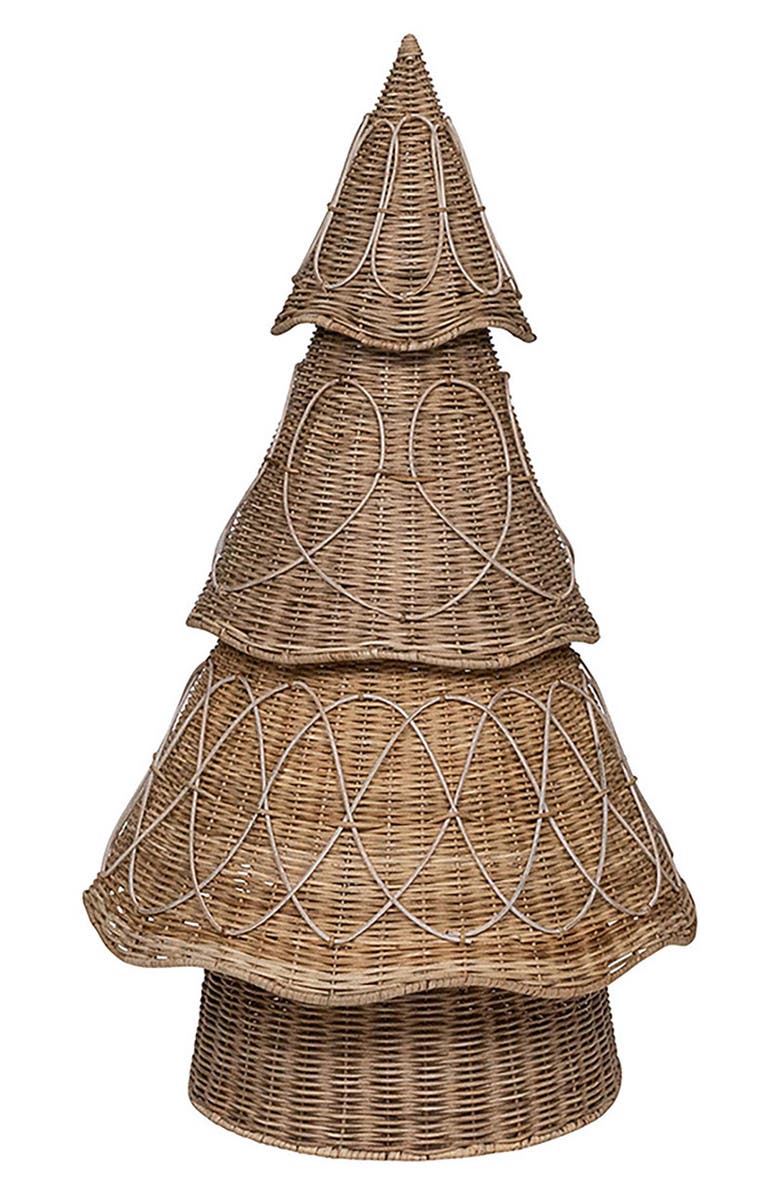 Juliska Provence Large Rattan Tree, Main, color, Whitewash