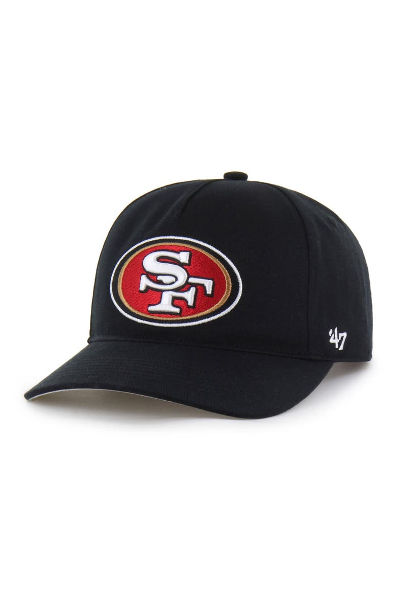 Men's '47  Black San Francisco 49ers Unstructured Hitch Adjustable Hat, Main, color, Black