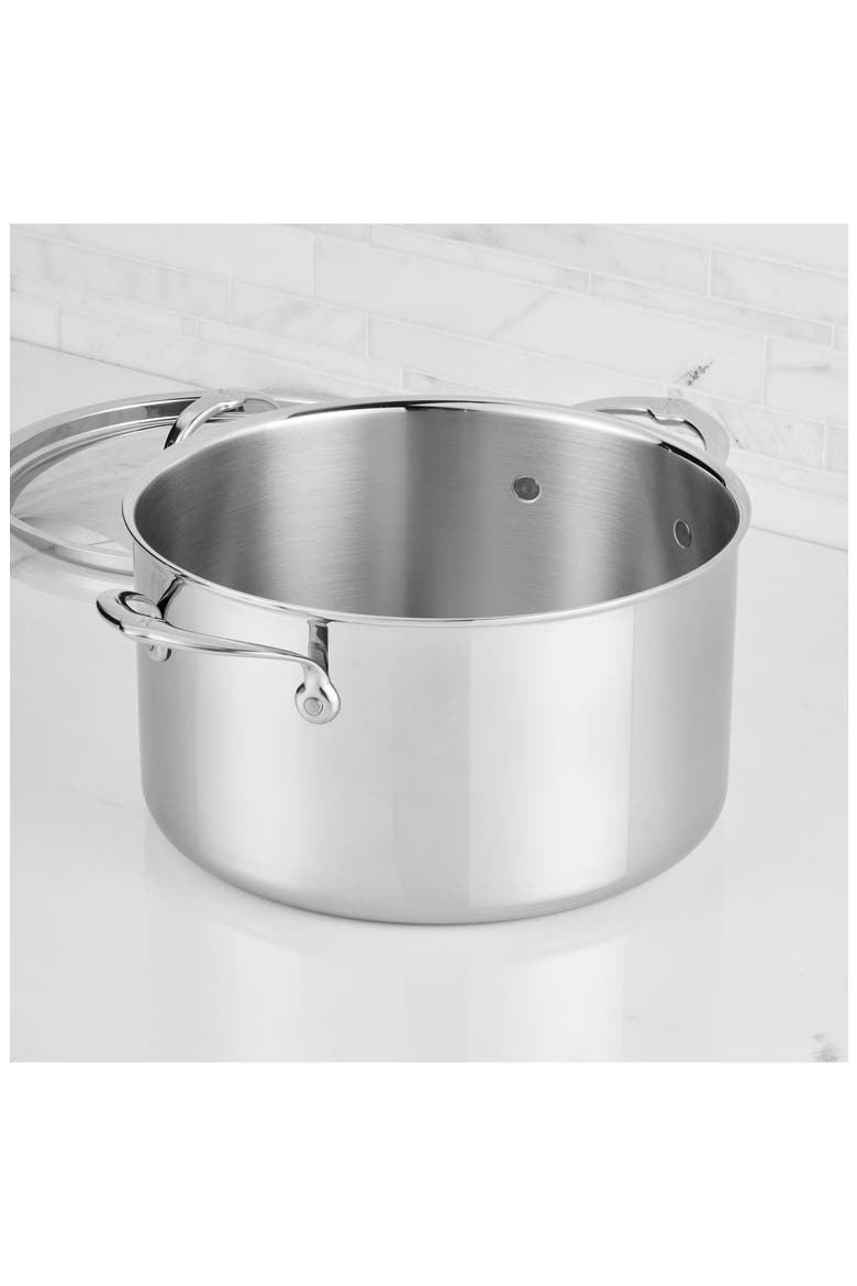 ProBond® Luxe Professional Clad Stainless Steel 12-Quart Stock Pot with Lid, Alternate, color, NO COLOR