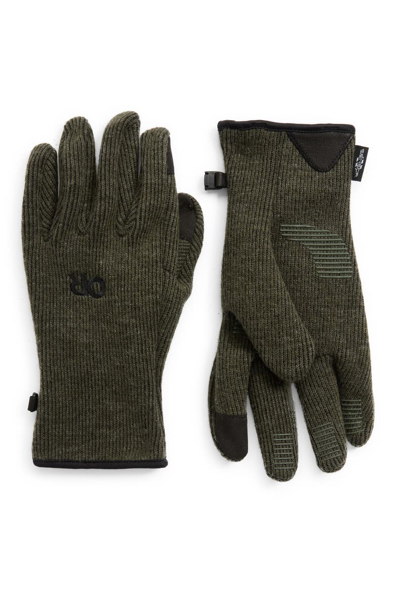 Flurry Sensor Gloves, Main, color, LODEN